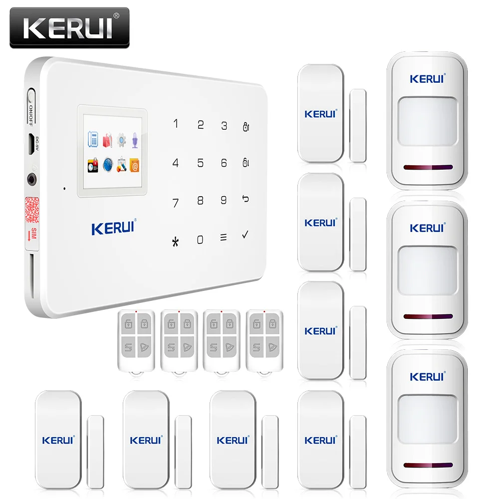 

Newest GSM Alarm System Smart Home Burglar Security Detector Sensor For Garage Storge Store House Garden free shipping