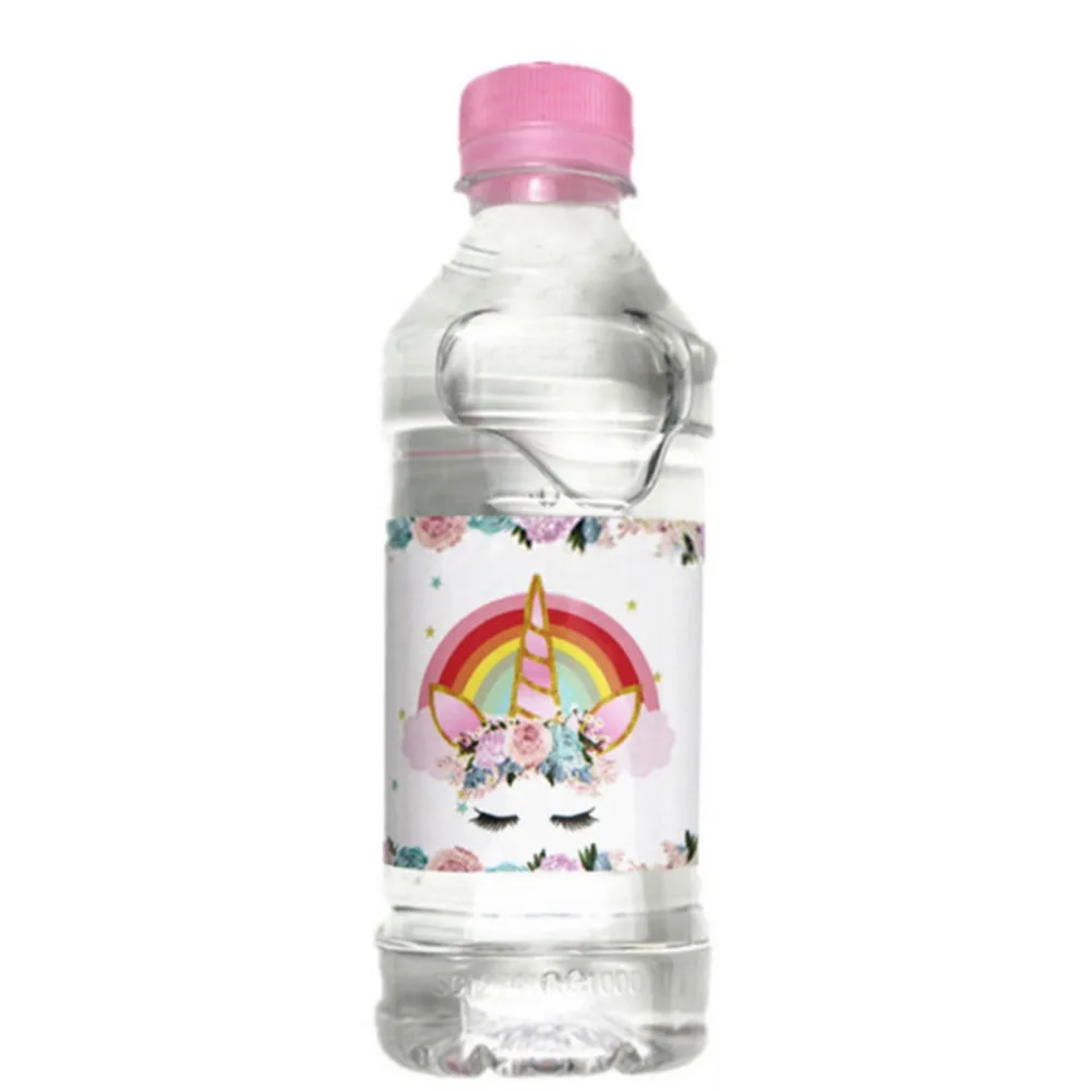 12pcs Adhesive Unicorn Birthday Sticker Gifts Boxes Seal Label Stickers Water Bottle Candy Box Labels Unicorn Party Supplies