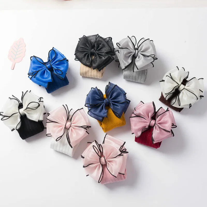 Spring Autumn Girls Socks Long Knee High socks With Bows Princess Kids socks Girl Cute Baby Sock Kids Solid meias 1-10Y Spring Autumn Girls Socks Long Knee High socks With Bows Princess Kids socks Girl Cute Baby Sock Kids Solid meias 1-10Y