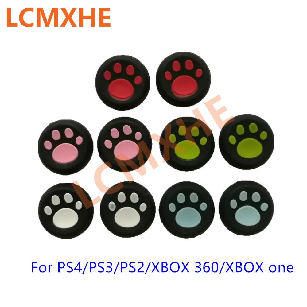 

20pcs Joystick Caps Silicone Analog Grip Thumbstick button cap cover for Sony Playstation 4 PS4 PS3 controller Xbox 360 gamepads