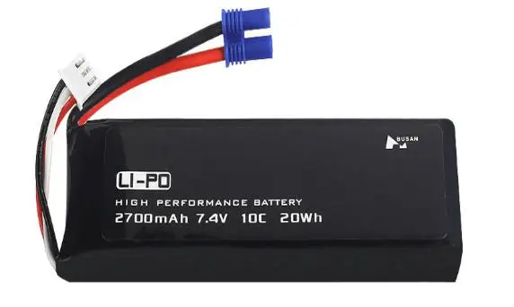 Для HUBSAN drone 2600 mah 7,4 v 20wh LIPO батарея модель самолета li-poly батарея аккумуляторная батарея для fpv Дрон питания - Цвет: Connector ec2