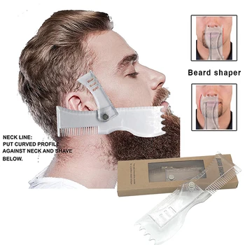 

Multifunctional Rotatable Beard Shaping Tool Template Men Beard Comb Multi-liner Beard Shaper Hair Removal Razor Tool