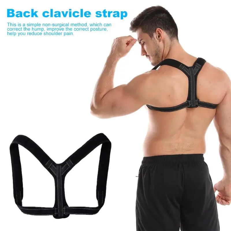 

Adjustable Back Clavicle Strap Relieve Pain Posture Strap Posture Corrector Universal size, easy to wear, without any help
