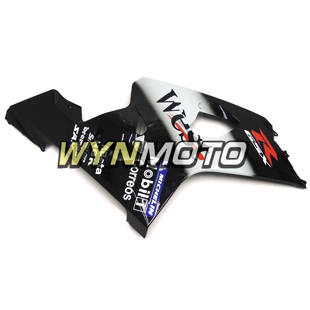 Полный комплект обтекателей для GSXR600 750 04-05 2004 2005 K4 впрыска ABS пластмасс Обтекатели Полный Запад черный, белый цвет кузова капоты