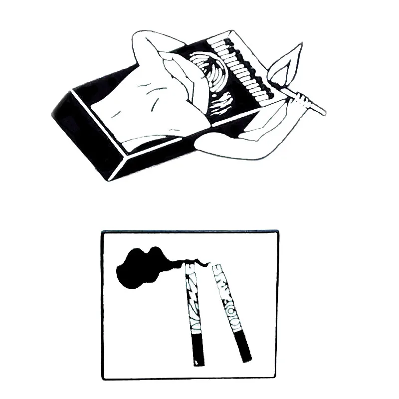 

XEDZ New fashion match cigarette combination badge brooch ignition creative shirt backpack knit sweater jewelry brooch gift