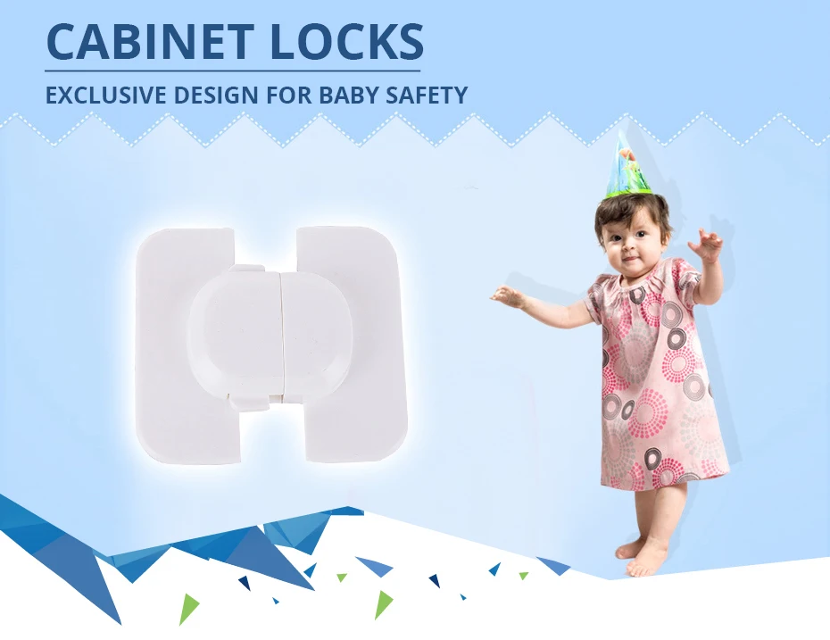 2 шт./лот экологически чистых ABS для маленьких детей по уходу за безопасность замок Cupbord шкафы холодильник Туалет младенческой безопасности