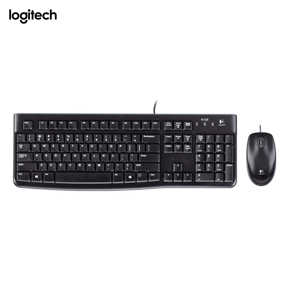Logitech-Desktop-MK120-ES-Wired-USB-QWERTY-Black-Mouse-included