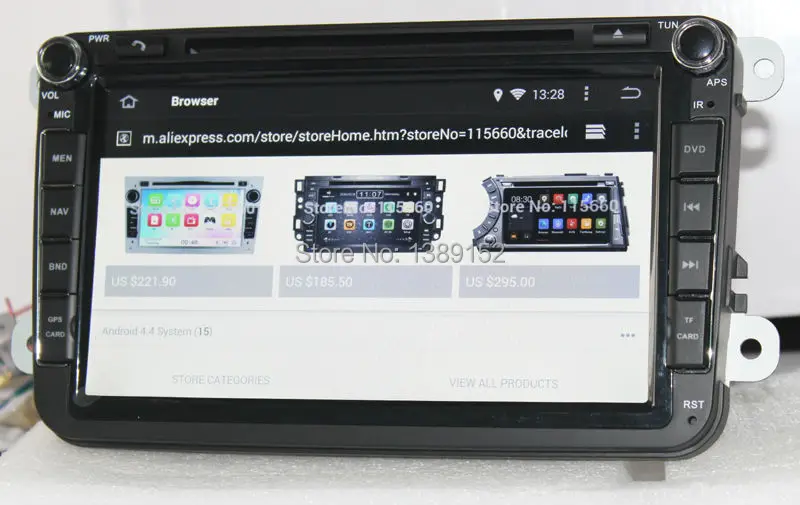 Android 4.4.4 Car DVD for 8inchs Wolkswagen Models 5