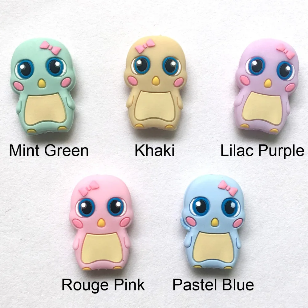 silicone duck teething beads
