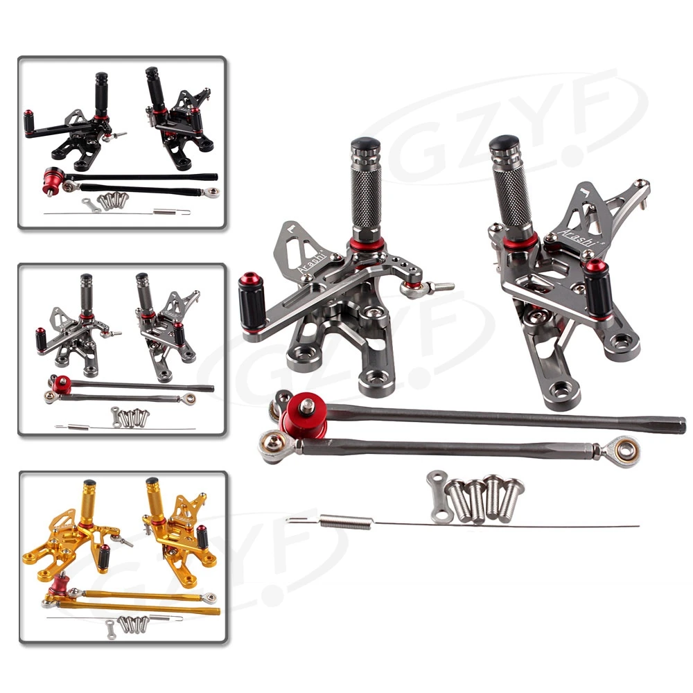 

CNC Adjustable Rearsets Footpegs Foot Pegs Pedals for Honda CBR600RR 2003 2004 2005 2006 & CBR 1000 RR 2004-2007 Motorcycle Part