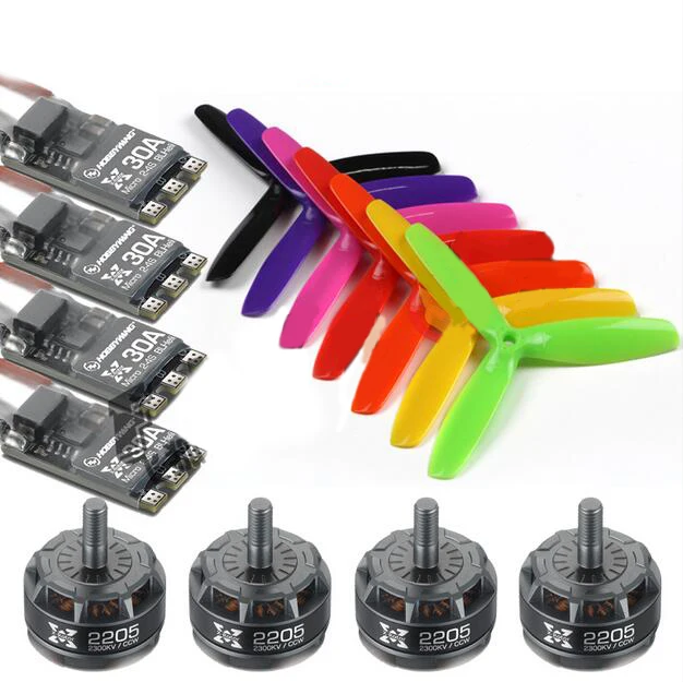 Hobbywing XRotor Motor XR2205 2205 2300kv FPV motor ESC Propeller kit  RC Drone spare parts set for FPV Kvadrokopter Multicopter