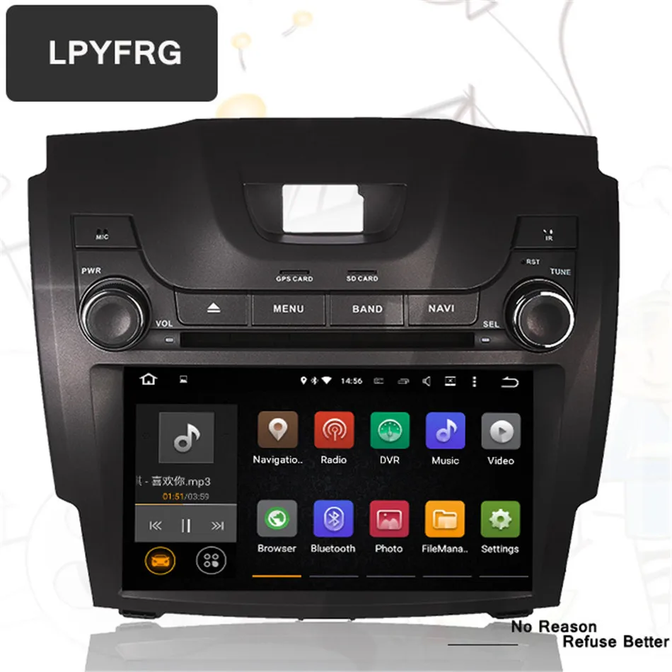 Perfect Android 9.0 4G+64G Tape Recorder system CAR DVD PLAYER FOR CHEVEROLET S10 ISUZU DMAX Holden colorado GPS navi radio audio stereo 2