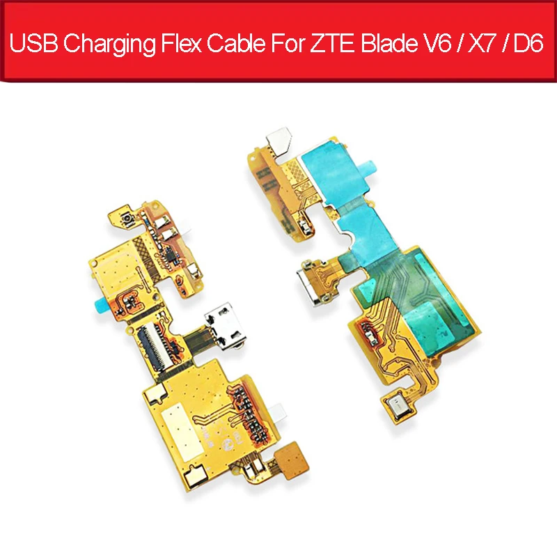 Оригинальный гибкий кабель NWT для зарядки USB ZTE Blade V6 / X7/D6 зарядный порт гибкая