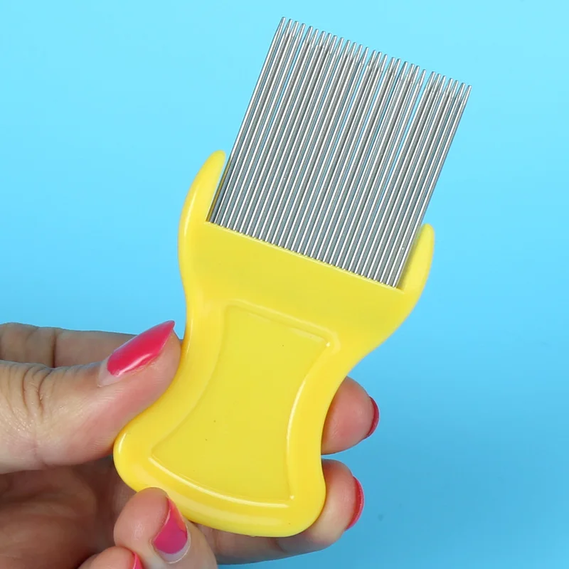 500pcs Stainless Steel Dog Combs Long Thick Hair Fur Removal Brush Pets