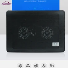 2 бесшумные вентиляторы USB охлаждающая подставка для ноутбука MacBook/lenovo/Dell/acer Notbook охлаждающая подставка универсальная под 10-17 дюймов ультратонкая