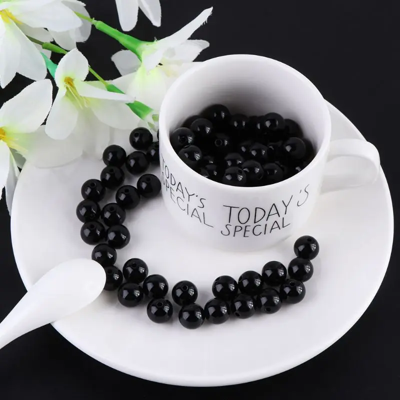 100pcs 3-12mm Black Safety Doll Eyes Sewing Beads For DIY Bear Stuffed Toys Scrapbooking Crafts