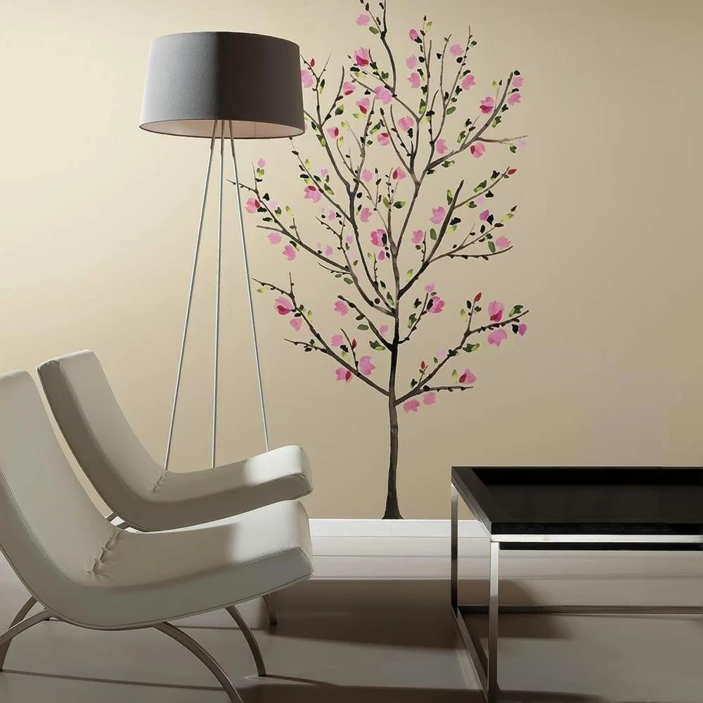Roommates Baby Room Wall Decorative Pink Blossom Tree Giant Wall Decals (2)