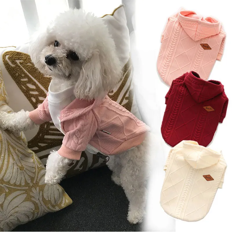 

Small Pet Dogs Sweater Cat Winter Warm Sweater Knit Coats Outwear Apparel Small Dogs Clothes Costume Pets Cloth Clothing
