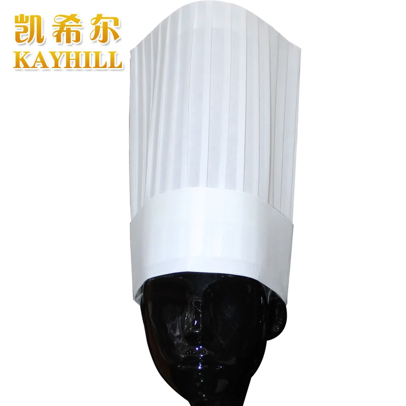 

New Flat restaurant chef work hat paper white dunce cap cook hat kitchen