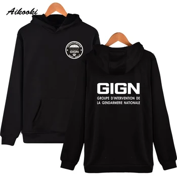 

fashion GIGN The New Gendarmerie Men Women Hoodies Hip -hop Male long sleeve Leisure Clothes Plus Size high quality autumn tops