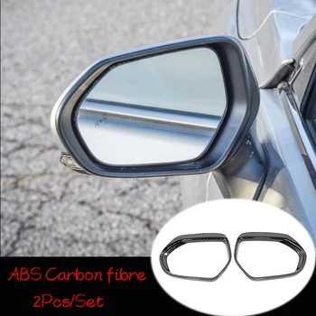 

ABS Carbon fibre For Toyota C-HR CHR 2016-2019 Accessories Car rearview mirror block rain eyebrow Cover Trim Car Styling 2pcs