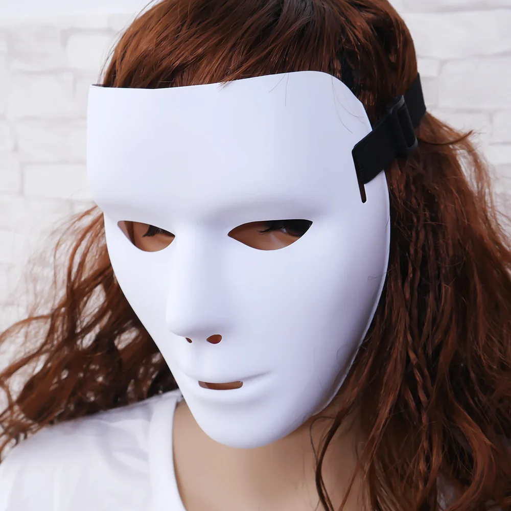 

New White Face Mask Halloween Party Masks Hip-Hop Ghost Dance Performances Props