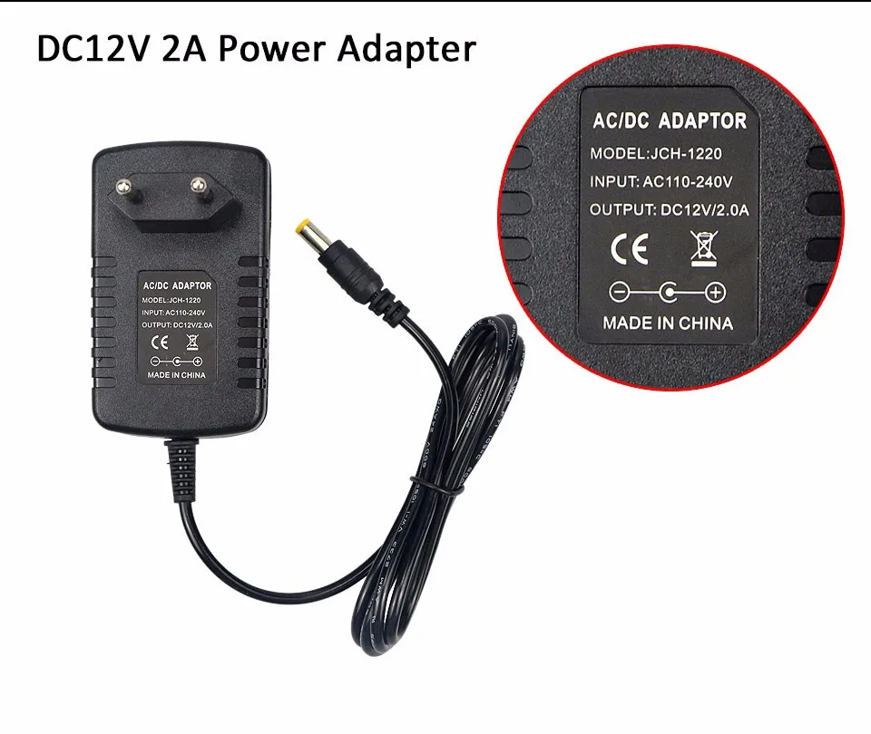 AC100-240V 110V 220V постоянного тока до DC12V 2A 3A светильник ing трансформатор Светодиодный импульсный источник Питание адаптер EU/US разъем для светодиодные ленты светильник