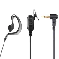 2.5mm/ 3.5mm 1Pin Ear Hook Earphone for Motorola ICOM YAESU Radio Walkie Talkie Earpiece with PTT Mic Walkie Talkie Accessories