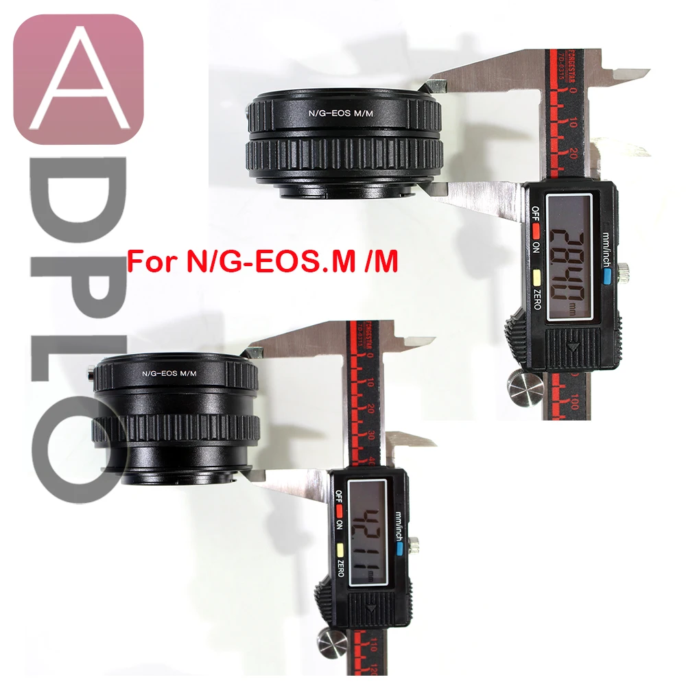 

Adjustable Macro to Infinity Lens Adapter Suit For Nikon G Lens to Suit for Canon EOS M Camera