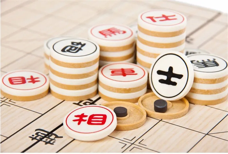 Портативный Xiangqi китайский Шахматный набор Магнитная Складная Настольная игра 25*25*2 см шахматы F227