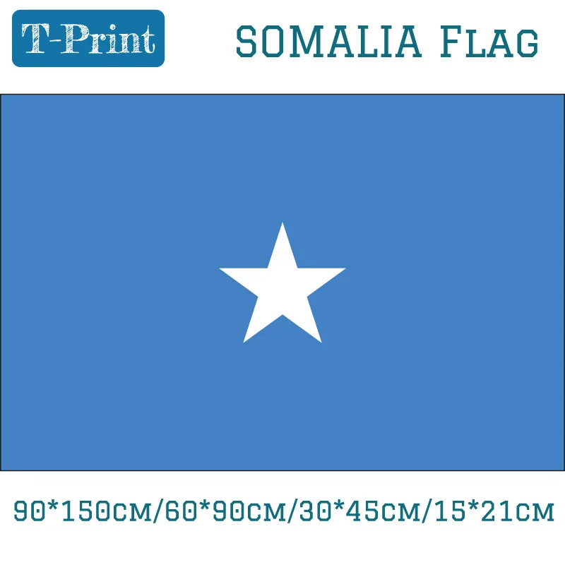 Somalia National Flag 90*150cm 60*90cm 30*45cm Car Flag 15*21cm 3x5ft Hanging Flag