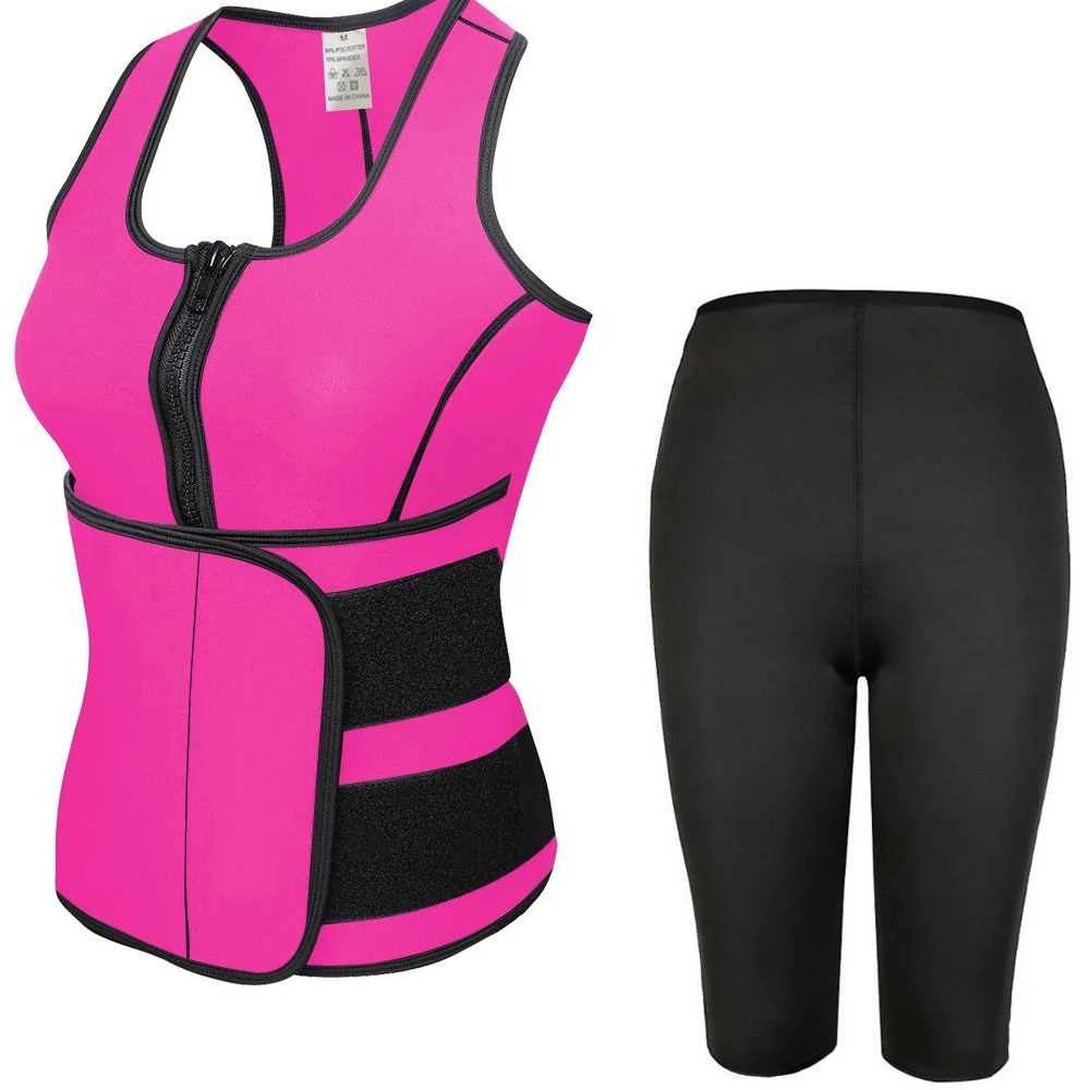 

Womens Slimming Pants Hot Thermo Neoprene Sweat Shaper Slimming Pants & Vest & Sleeve Super Stretch control DropShipping