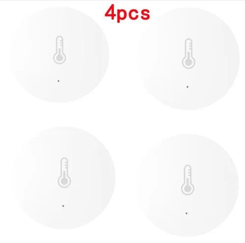 Комплект продаж Xiaomi умный дом датчик температуры и влажности шлюз термометр гигрометр Измеритель инструмент поддержка App Contro D5 - Цвет: 4pcs