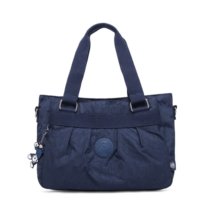 TEGAOTE сумка женская сумка на плечо для дам дизайнерская нейлоновая сумка-мессенджер женская сумка через плечо для покупок водонепроницаемая сумка-тоут - Цвет: Темно-синий