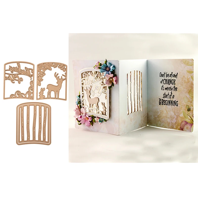 

Cute Deer Metal Cutting Dies Stencils for Scrapbooking Embossing Die Paper Cards Making Album Decorative New 2019