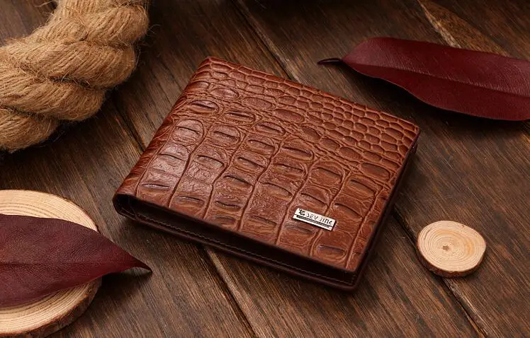 

New Fashion Wallet Man The Crocodile Grain Men's Wallets Men Wallet Mens Purses High Quality PU Men Wallets