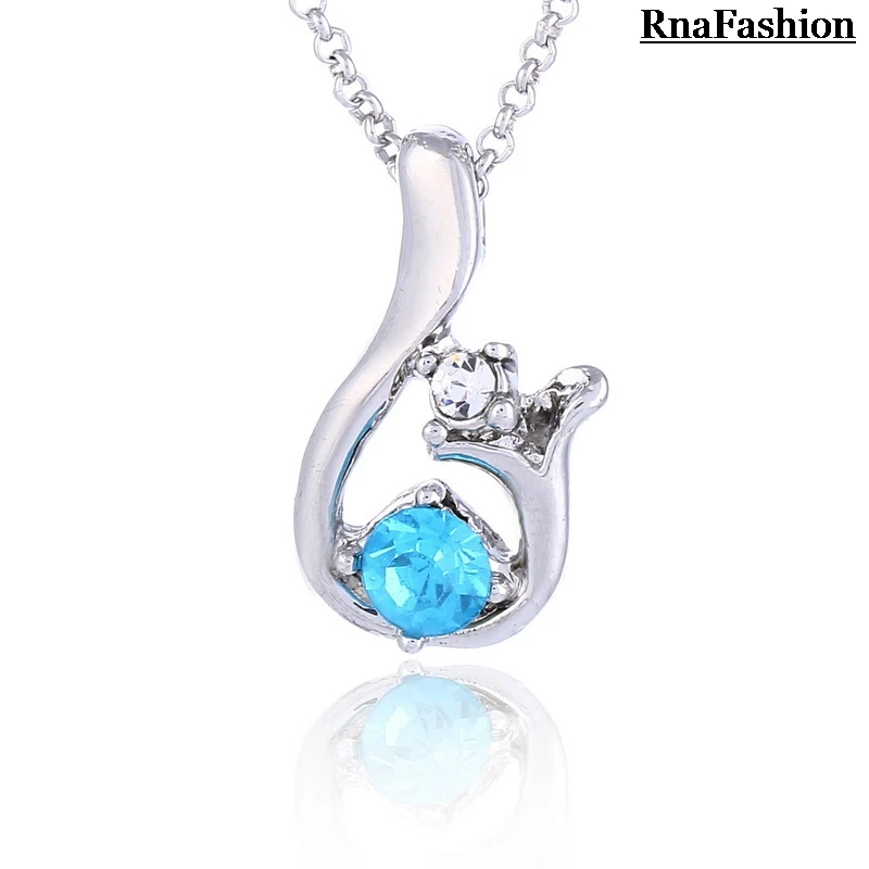 RNAFASHION ювелирные изделия женское ожерелье с кулоном длинное колье CC Женские