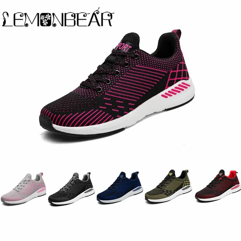 

Plus size Sneakers Women Trainers Mesh Outdoor Walking Casual Shoes Breathable Lightweight Girls Students Flats Chaussures femme