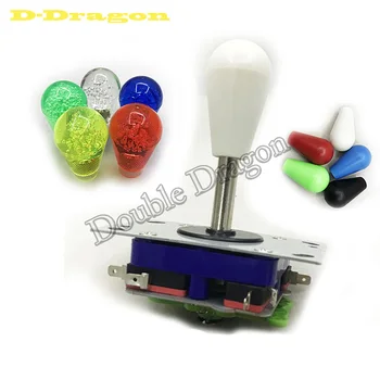 

Free Shipping Crystall Oval Topball Top Classic 2/4/8 way Arcade Stick PacMan Game Ball Zippy Joystick with Crystal Bat Top