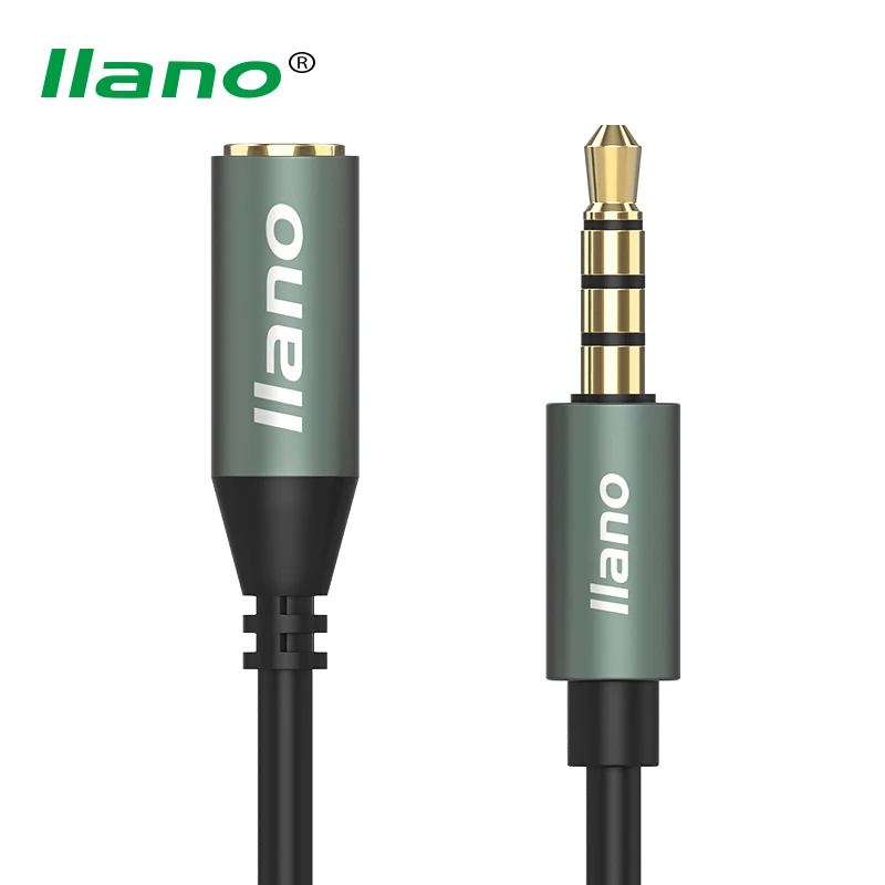 llano 3.5mm Headphone Extension Cable Male to Female Stereo Audio Cable Converter for Earphone Cellphone pad PC Car Louder