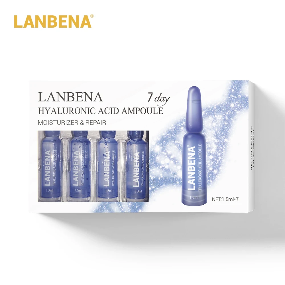 LANBENA 7 шт. Гиалуроновая кислота Сыворотка для лица увлажняющая питательная легко