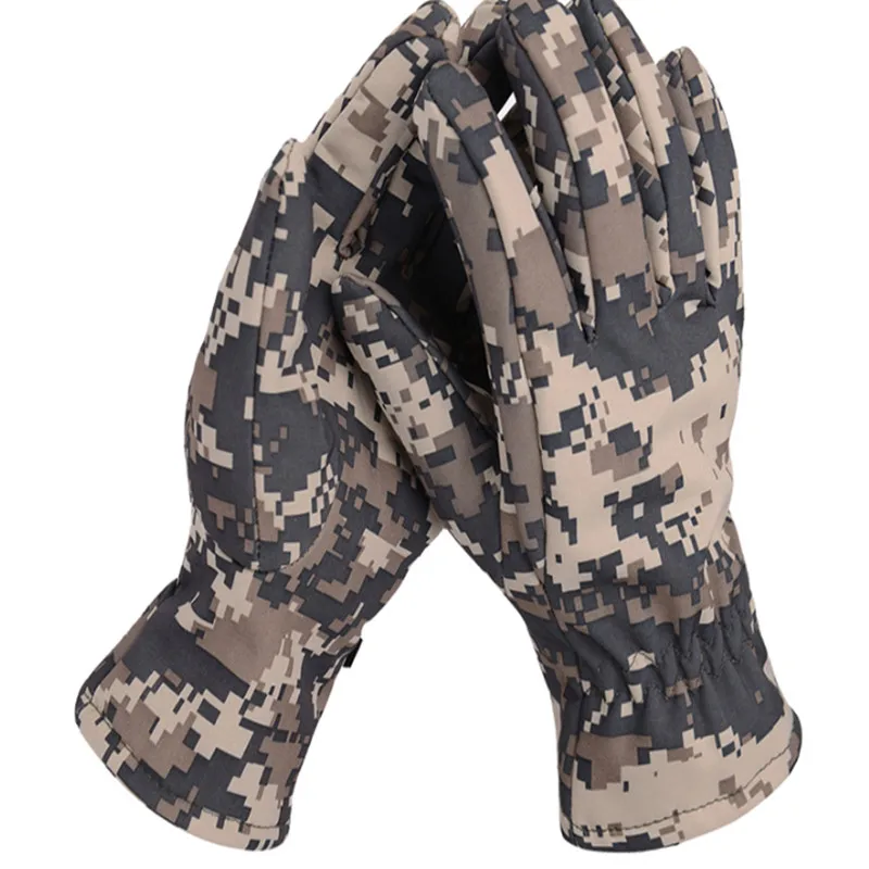 Уличные перчатки из кожи акулы, мягкие перчатки guantes Camo Tactical malzemeler, полный палец, армейские спортивные перчатки для верховой езды, пеших прогулок, freesoldier