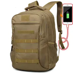 Камуфляжный открытый рюкзак USB Военный Кемпинг пеший Туризм Скалолазание сумка Молл тактический прочный Охота Горный рюкзак