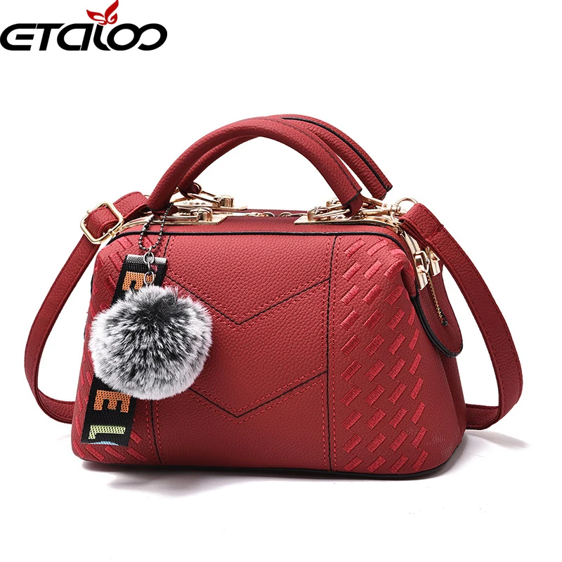 Женская сумка через плечо, новые сумки, сумка через плечо, диагональная Модная стильная сумка - Цвет: Красный