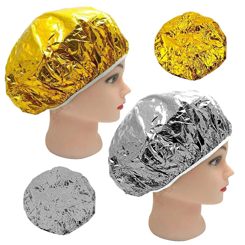 

Double Suction Aluminum Foil Waterproof Ultra-thin Sets of Oil Bath Hoods Nourishing Dry Disposable Shower Cap Baking Oil Hair