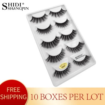 

50 pairs natural long false eyelashes fluffy mink eyelashes makeups 100% cruelty free false lash fake eyelash for faux cils G807