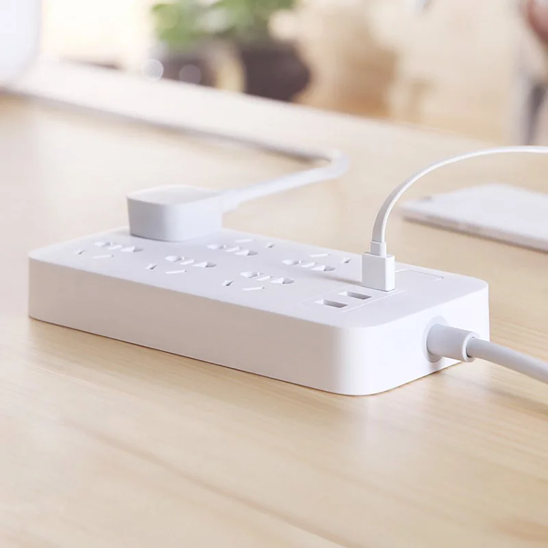 Xiaomi Smart power Strip 2.1A Быстрая зарядка 3 USB удлинительная розетка 6 Стандартный гнездовой адаптер США Великобритания ЕС AU