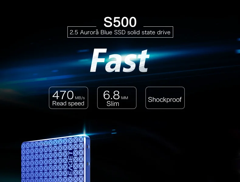 Eaget Внутренний твердотельный накопитель 120 ГБ SSD высокоскоростной HD Жесткий диск SATA3 2,5 дюймов SSD синий TLC для ноутбуков настольных ПК