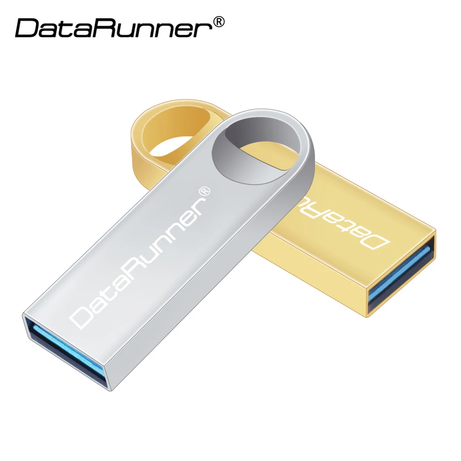 DataRunner Высокоскоростной USB флэш-накопитель Металлический Pendrive 8 ГБ 16 ГБ 32 ГБ 64 ГБ USB-накопитель 3.0 мини-USB-накопитель