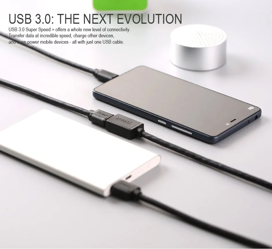 APPACS USB 3,0 удлинитель для мужчин и женщин 0,5 м 1 м 2 м супер скорость USB с синхронной передачей данных удлинитель ядра кабели для ПК ноутбука